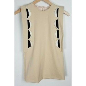 Amour Bows Made In New York Girls Sz. 8Y Beige/White/Black Sleeveless Dress